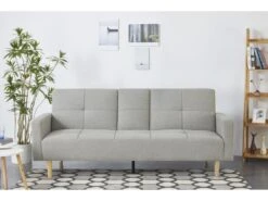 OSLO - Canapé Convertible 3 Places Gris
