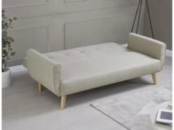 BERLIN - Canapé Scandinave Convertible 3 Places Beige -Deco.fr Soldes Boutique canape 14978675