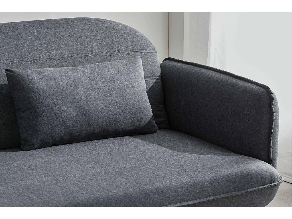 Sotchi Gris - Canapé Convertible Scandinave - 3 Places 6 Sotchi Gris - Canapé Convertible Scandinave - 3 Places – Image 6