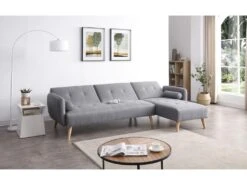 Leskä Gris : Canapé Scandinave Convertible 3 Places Gris 13 Leskä Gris : Canapé Scandinave Convertible 3 Places Gris -Deco.fr Soldes Boutique canape 15000537