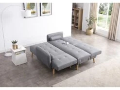 Leskä Gris : Canapé Scandinave Convertible 3 Places Gris 16 Leskä Gris : Canapé Scandinave Convertible 3 Places Gris -Deco.fr Soldes Boutique canape 15000543