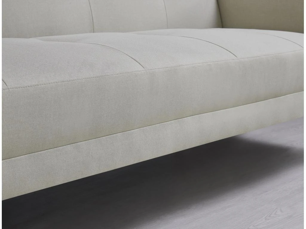 Wooden - Canapé Scandinave Convertible 3 Places Beige 6 Wooden - Canapé Scandinave Convertible 3 Places Beige – Image 6