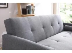 Wooden : Canapé Scandinave Convertible 3 Places Gris 12 Wooden : Canapé Scandinave Convertible 3 Places Gris -Deco.fr Soldes Boutique canape 15000767