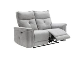 Canapé 2 Places Relax électrique En Tissu Gris BENJAMIN 12 Canapé 2 Places Relax électrique En Tissu Gris BENJAMIN -Deco.fr Soldes Boutique canape 15290051