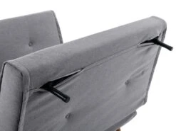 Canapé 2 Places Convertible En Tissu Gris Clair URIBIA -Deco.fr Soldes Boutique canape 15882703