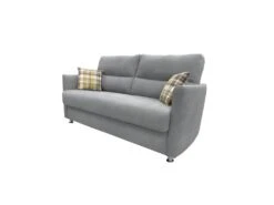 ATOME Canapé Convertible 3 Places Gris Et Coussins à Motifs Matelas Dunlopillo 140cm 12 ATOME Canapé Convertible 3 Places Gris Et Coussins à Motifs Matelas Dunlopillo 140cm -Deco.fr Soldes Boutique canape 15901811