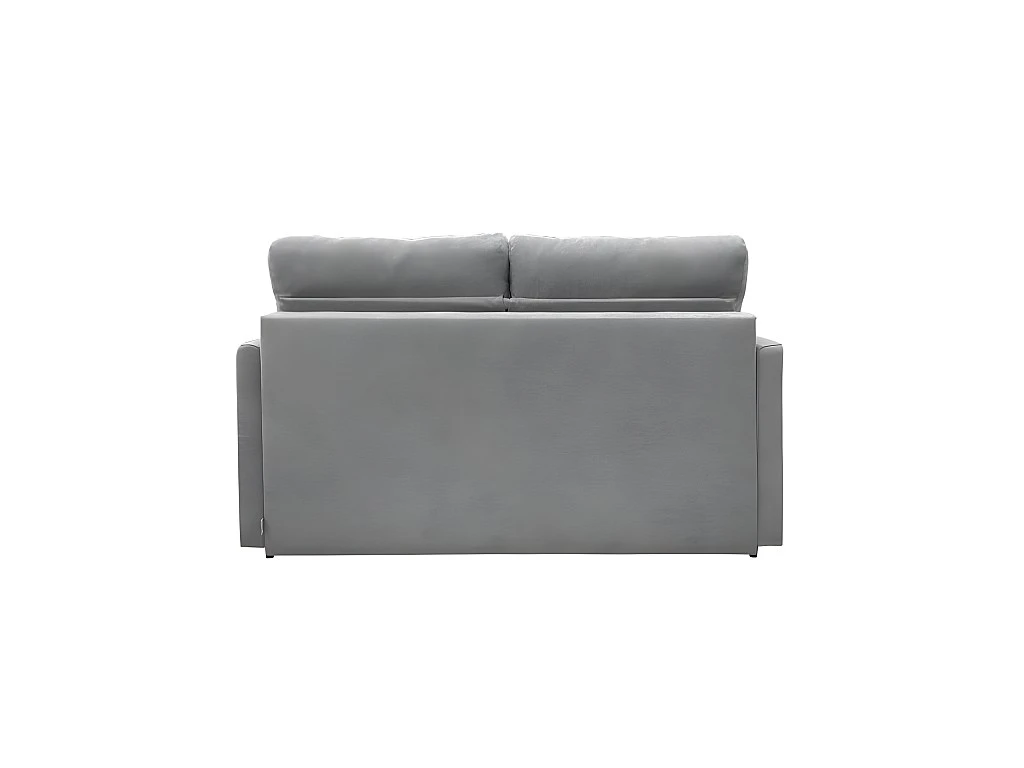 ATOME Canapé Convertible 3 Places Gris Et Coussins à Motifs Matelas Dunlopillo 140cm 5 ATOME Canapé Convertible 3 Places Gris Et Coussins à Motifs Matelas Dunlopillo 140cm – Image 5