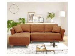 Canapé D'angle Convertible Réversible 3-4 Places CLAUDIUS - Tissu Terracotta - Coffre De Rangement - L 244 X P 158 X H 95 Cm 9 Canapé D'angle Convertible Réversible 3-4 Places CLAUDIUS - Tissu Terracotta - Coffre De Rangement - L 244 X P 158 X H 95 Cm -Deco.fr Soldes Boutique canape 15971847