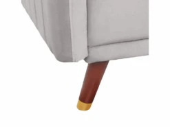 Canapé Convertible 3 Places En Velours Gris Clair SENJA 19 Canapé Convertible 3 Places En Velours Gris Clair SENJA -Deco.fr Soldes Boutique canape 16174391