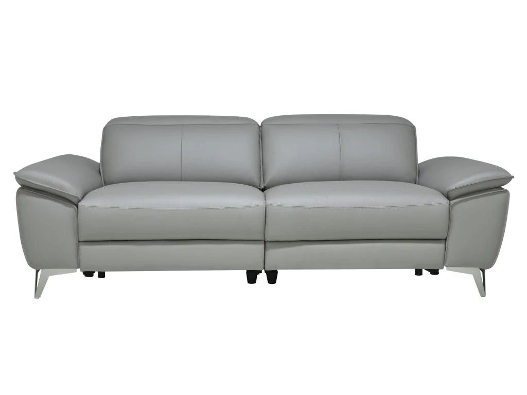 Canapé 3 Places Relax électrique En Cuir Et Simili SPARTE - Taupe 2 Canapé 3 Places Relax électrique En Cuir Et Simili SPARTE - Taupe – Image 2