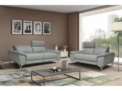 Canapé 3 Places Relax électrique En Cuir Et Simili SPARTE - Taupe 12 Canapé 3 Places Relax électrique En Cuir Et Simili SPARTE - Taupe -Deco.fr Soldes Boutique canape 1655441