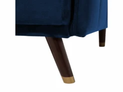 Canapé Convertible 3 Places En Velours Bleu Marine SENJA 19 Canapé Convertible 3 Places En Velours Bleu Marine SENJA -Deco.fr Soldes Boutique canape 16644711