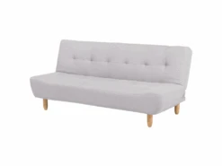 Canapé Convertible 3 Places En Tissu Gris Clair ALSTEN -Deco.fr Soldes Boutique canape 16645785