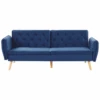 Canapé Convertible 2 Places En Velours Bleu Cobalt BARDU -Deco.fr Soldes Boutique canape 16649611