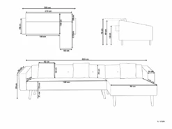 Canapé Convertible - Vadso - Velours, Gris 12 Canapé Convertible - Vadso - Velours, Gris -Deco.fr Soldes Boutique canape 16649835