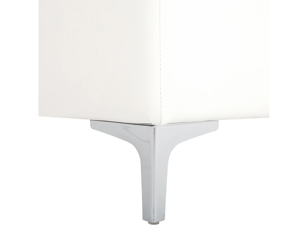 Canapé Panoramique Convertible En Cuir PU Blanc 5 Places ABERDEEN 7 Canapé Panoramique Convertible En Cuir PU Blanc 5 Places ABERDEEN – Image 7