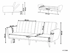 Canapé Convertible 3 Places En Velours Gris Clair VIMMERBY 12 Canapé Convertible 3 Places En Velours Gris Clair VIMMERBY -Deco.fr Soldes Boutique canape 16651897