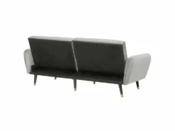 Canapé Convertible 3 Places En Velours Gris Clair VIMMERBY 15 Canapé Convertible 3 Places En Velours Gris Clair VIMMERBY -Deco.fr Soldes Boutique canape 16651903