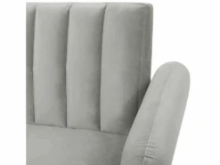 Canapé Convertible 3 Places En Velours Gris Clair VIMMERBY 17 Canapé Convertible 3 Places En Velours Gris Clair VIMMERBY -Deco.fr Soldes Boutique canape 16651907