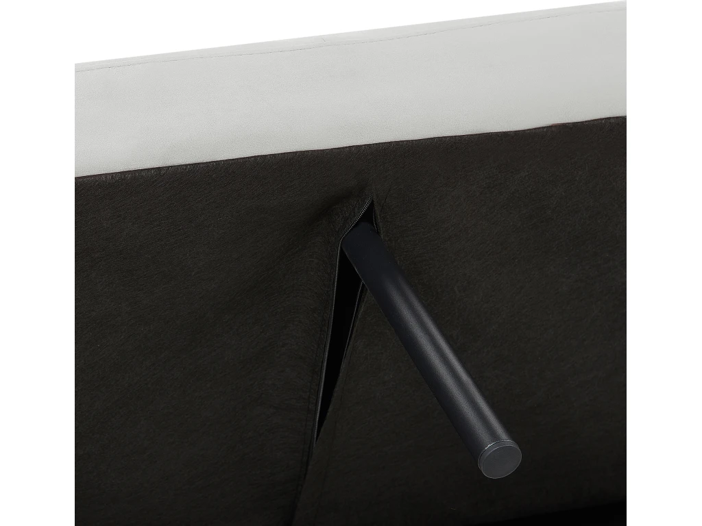 Canapé Convertible 3 Places En Velours Gris Clair VIMMERBY 9 Canapé Convertible 3 Places En Velours Gris Clair VIMMERBY – Image 9