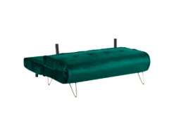 Banquette Convertible 2 Places En Velours Vert Foncé VESTFOLD 15 Banquette Convertible 2 Places En Velours Vert Foncé VESTFOLD -Deco.fr Soldes Boutique canape 16653347