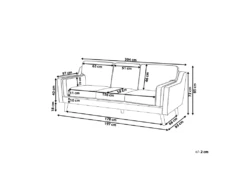 Canapé 3 Places En Cuir PU Marron LOKKA -Deco.fr Soldes Boutique canape 16663669