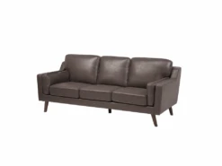 Canapé 3 Places En Cuir PU Marron LOKKA -Deco.fr Soldes Boutique canape 16663671