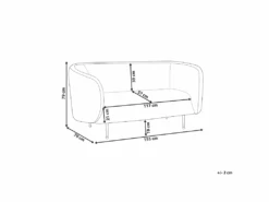 Canapé Blanc 2 Places LOEN -Deco.fr Soldes Boutique canape 16665143