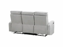 Canapé éléctrique Inclinable 3 Places En Velours Gris Clair VERDAL 17 Canapé éléctrique Inclinable 3 Places En Velours Gris Clair VERDAL -Deco.fr Soldes Boutique canape 16666919