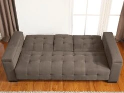 Canapé 3 Places Clic-clac En Microfibre DEVONSHIRE Avec Tablette Centrale Rabattable - Marron 15 Canapé 3 Places Clic-clac En Microfibre DEVONSHIRE Avec Tablette Centrale Rabattable - Marron -Deco.fr Soldes Boutique canape 167752