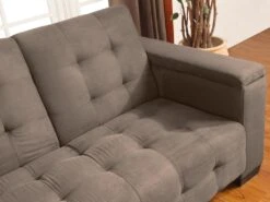 Canapé 3 Places Clic-clac En Microfibre DEVONSHIRE Avec Tablette Centrale Rabattable - Marron 19 Canapé 3 Places Clic-clac En Microfibre DEVONSHIRE Avec Tablette Centrale Rabattable - Marron -Deco.fr Soldes Boutique canape 167757