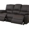 Canapé 3 Places Relax électrique En Cuir MARCIS - Marron -Deco.fr Soldes Boutique canape 173193