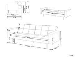 Canapé Convertible 3 Places En Velours Gris VISNES 11 Canapé Convertible 3 Places En Velours Gris VISNES -Deco.fr Soldes Boutique canape 17451967