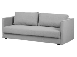 Canapé Convertible 3 Places En Tissu Gris Clair EKSJO -Deco.fr Soldes Boutique canape 17470729