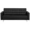 Canapé Convertible 3 Places En Cuir PU Noir ABERDEEN 9 Canapé Convertible 3 Places En Cuir PU Noir ABERDEEN -Deco.fr Soldes Boutique canape 17470863