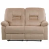 Canapé De Salon électrique Inclinable En Velours Beige 2 Places Avec LED Et Port USB BERGEN -Deco.fr Soldes Boutique canape 17473799