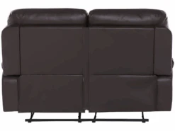 Canapé 2 Places En Cuir PU Marron Avec Position Réglable BERGEN -Deco.fr Soldes Boutique canape 17582551