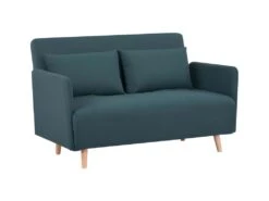 Belushi - Canapé Convertible 2 Places En Tissu (L120cm) - Couleur - Vert Eucalyptus