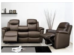 Canapé 2 Places Relax EVASION En Cuir - Gris Clair 26 Canapé 2 Places Relax EVASION En Cuir - Gris Clair -Deco.fr Soldes Boutique canape 17896 4