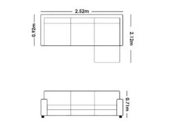 Canapé D'angle En Cuir MYSTIQUE - Bicolore Noir Et Gris - Angle Droit -Deco.fr Soldes Boutique canape 179394