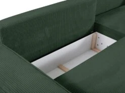 Canapé 4 Places Convertible En Velours Côtelé Vert AMELIA De Pascal Morabito -Deco.fr Soldes Boutique canape 17972133