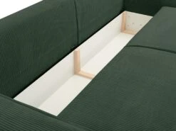 Canapé 4 Places Convertible En Velours Côtelé Vert AMELIA De Pascal Morabito -Deco.fr Soldes Boutique canape 17972173
