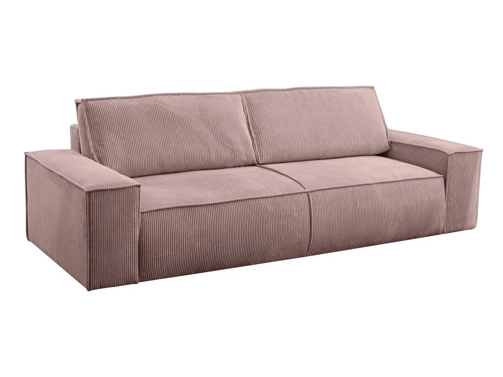 Canapé 4 Places Convertible En Velours Côtelé Rose AMELIA De Pascal Morabito 2 Canapé 4 Places Convertible En Velours Côtelé Rose AMELIA De Pascal Morabito – Image 2
