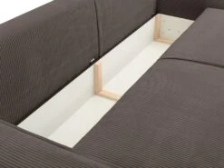 Canapé 4 Places Convertible En Velours Côtelé Marron AMELIA De Pascal Morabito -Deco.fr Soldes Boutique canape 17973567