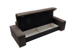 Canapé 4 Places Convertible En Velours Côtelé Marron AMELIA De Pascal Morabito -Deco.fr Soldes Boutique canape 17973585