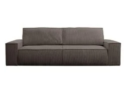 Canapé 4 Places Convertible En Velours Côtelé Marron AMELIA De Pascal Morabito -Deco.fr Soldes Boutique canape 17973599