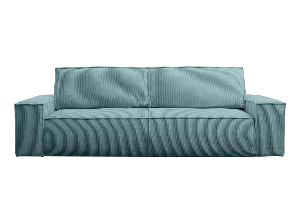 Canapé 4 Places Convertible En Velours Côtelé Bleu Clair AMELIA De Pascal Morabito 3 Canapé 4 Places Convertible En Velours Côtelé Bleu Clair AMELIA De Pascal Morabito – Image 3