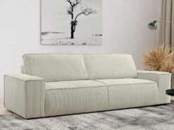 Canapé 4 Places Convertible En Velours Côtelé Beige AMELIA De Pascal Morabito 14 Canapé 4 Places Convertible En Velours Côtelé Beige AMELIA De Pascal Morabito -Deco.fr Soldes Boutique canape 17974677