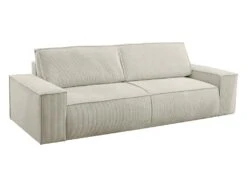 Canapé 4 Places Convertible En Velours Côtelé Beige AMELIA De Pascal Morabito 9 Canapé 4 Places Convertible En Velours Côtelé Beige AMELIA De Pascal Morabito -Deco.fr Soldes Boutique canape 17974713