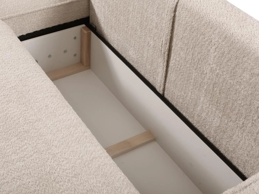 Canapé 4 Places Convertible En Tissu Bouclette Beige AMELIA De Pascal Morabito 5 Canapé 4 Places Convertible En Tissu Bouclette Beige AMELIA De Pascal Morabito – Image 5